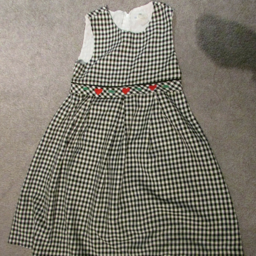 FLORENCE EISEMAN BLACK & WHITE GIRLS DRESS SIZE 6